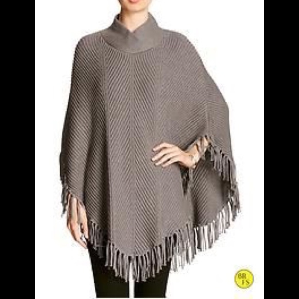 Banana Republic Fringe Sweater Cape